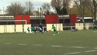 ASSOA 14 U12 1 gardien renfort Adrien Moncet vs Cergy  12122015 [upl. by Nodnorb]