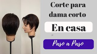 Corte Corto Para Dama Paso a Paso [upl. by Florenza]