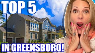 TOP 5 Neighborhoods in Greensboro North Carolina  Moving to Greensboro North Carolina [upl. by Nelag841]