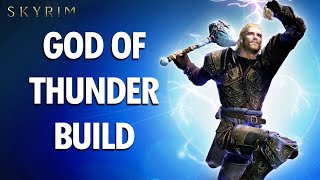 Skyrim Anniversary How to Make an OP GOD OF THUNDER Build [upl. by Edmonds]