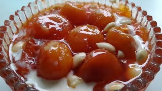 KHUBANI KA MEETHA Recipe  Qubani Ka Meetha Recipe  Hyderabadi Qubani Ka Meetha  Apricot Sweet [upl. by Llerol]