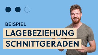 Vollständige Lagebeziehung zwei schneidende Geraden  Schnittpunkt und Schnittwinkel berechnen [upl. by Geordie60]