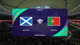 Scotland vs Portugal 15102024 UEFA Nations League PES 2021 [upl. by Stephi]