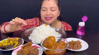 Bigbites Eating Rice With Spicy 🥵🔥 Duck Egg CurrySutki VortaKucho CHINGRIR Bora।। [upl. by Orat]