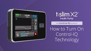 How to Turn On ControlIQ Technology on the tslim X2 Insulin Pump [upl. by Feld487]