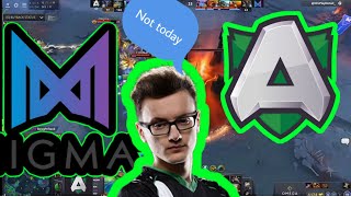 NIGMA vs ALLIANCE  EXTREME COMEBACK  Game 1 Bo3  OMEGA league  highlights [upl. by Allmon707]