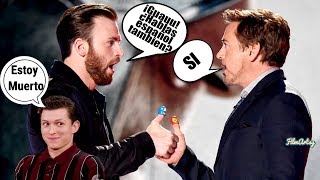 Avengers Endgame Cast Speaking Spanish  Tom Holland Special [upl. by Miculek]