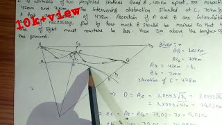 Triangulation Surveying  NUMERICALS  PART4 Lec4 [upl. by Namdor]