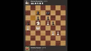 Anatoly Karpov vs Maria Muzychuk  Second Vaderb in [upl. by Nosak]