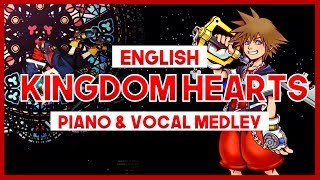 【mew】quotKingdom Heartsquot Piano amp Vocal Medley ║ ENGLISH Piano Cover amp Lyrics [upl. by Yllib]