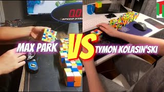 2 Pro Cuber Relay 2x27x7  Max Park VS Tymon Kolasin’ski [upl. by Chatterjee582]