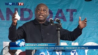 PPACI  Fête de la Renaissance 2024  Discours du Président Laurent GBAGBO à Agboville [upl. by Eisnyl]