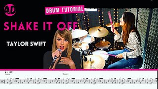 Shake It Off  Taylor Swift  Drum Cover Drum Score [upl. by Nissy34]