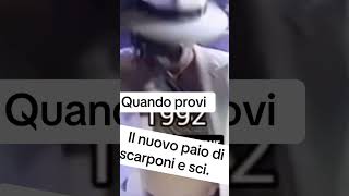 Quando provi il nuovo paio di scarponi da sci sciare sci scarponi [upl. by Eidahs874]