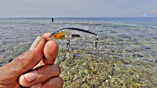 Mancing Casting Karang Dangkal Hasil Sangat Memuaskan  Spot Ada Buaya Nya😱 [upl. by Weirick]