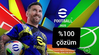 PES MOBİLE KASMA  DONMA SORUNU CÖZÜMÜ  SESLİ ANLATIM  eFootball 2025 Mobile [upl. by Nahgrom]