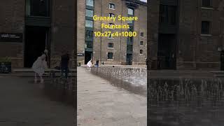 Granary Square Fountains [upl. by Odarnoc]