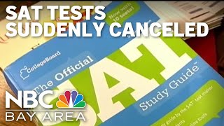 SAT testing suddenly canceled in Oakland affecting 1400 students [upl. by Ahsiken612]