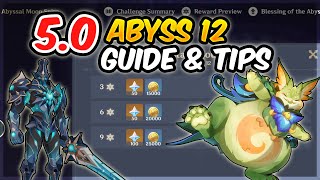 50 Spiral Abyss 12 Guide amp Tips For Max Clear Genshin Impact [upl. by Reena]