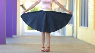 How to make a Circle Skirt  for any age  any size [upl. by Westmoreland]