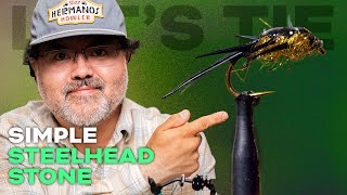 Lets Tie a Simple Steelhead Stonefly  Fly Tying Tutorial [upl. by Waylon]