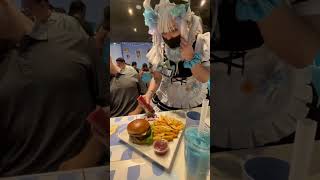 Highly recommend you go to asayoru maid cafe 💕 anime maidcafe losangeles Cute foodie kawaii [upl. by Merton]