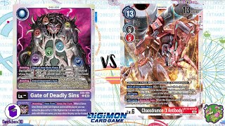 DIGIMON TCG FINAL local match Seven Great Demon Lords Purple vs Chaosdramon X Black  ADDICTION [upl. by Cos945]