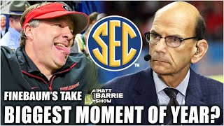 Kirby Smart CALLS OUT Greg Sankey Finebaum calls it the BIGGEST MOMENT  The Matt Barrie Show [upl. by Adnema]