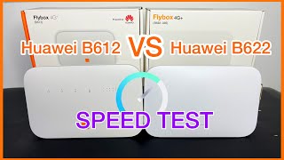 Internet Speed Test Huawei Orange Flybox 4G Turbonet B612 VS B622 [upl. by Anwahsar]