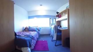 University of Lethbridge UHall Residence in 360°  Double Room [upl. by Yaj]