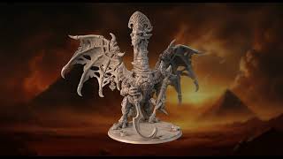 Nepher Guardian of Darkness dragon mummy miniatures fantasyminiatures dnd [upl. by Aliak]