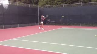 Hitting wCarlos crosscourt  Claremont Summer 2014 [upl. by Ordnael]