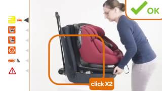 MaxiCosi l AxissFix Plus car seat l How to install [upl. by Anam]