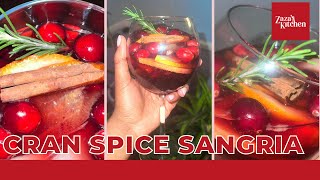 HOW TO MAKE CRANBERRY SPICE SANGRIA  EASY HOLIDAY SANGRIA RECIPE [upl. by Wassyngton498]