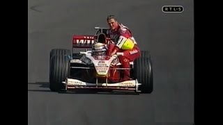 1999 September 05  Alex Zanardi amp Ralf Schumacher demo Williams FW21  Zandvoort [upl. by Drofkcor]