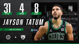 Jayson Tatum went OFF for 31 PTS 4 REB amp 8 AST in Game 1 including UNREAL BUZZER BEATER 😤 [upl. by Merceer228]