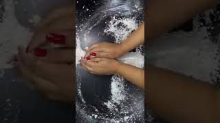 White cement powder Play asmr cementpowderplay dustypowderplay cementasmr dusty dustplay asmr [upl. by Nyrrad]