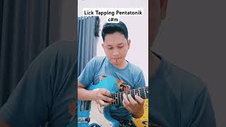 Lick Gitar Tapping Pentatonik guitar lessonguitar [upl. by Aicenad]