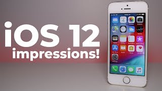 iOS 12 Impressions iPhone 5S is faster [upl. by Acinoev]