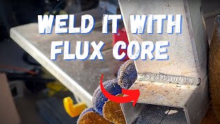 Gasless Flux Core Welding Thin Wall Galvanized Tubing  Tips and Tricks [upl. by Araik331]