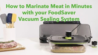 How to Marinate Meat in Minutes with your FoodSaver Vacuum Sealing System [upl. by Breena]