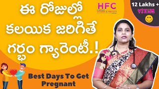 ఈ రోజుల్లో కలిస్తేనే గర్భం గ్యారెంటీ  Fertility Days To Get Pregnant  Dr Swapna Chekuri [upl. by Sternlight]