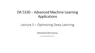 Optimizing Deep Learning [upl. by Chere688]