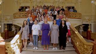 Choir of Odesa Opera sings Ukrainian Anthem and European Anthem [upl. by Eki]