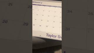 Swift dates on my calendar pt2 fyp taytay taylorswift calendar [upl. by Seaver233]