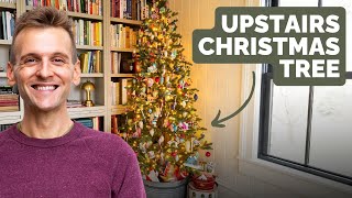 Decorating the Christmas Tree in My Upstairs Office [upl. by Noyar]