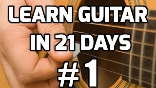 Guitar Lessons for Beginners in 21 days 1  How to play guitar for beginners [upl. by Welles]