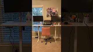 build my sit stand desk with me desksetup remotework sitstanddesk officespace desk [upl. by Raimes]