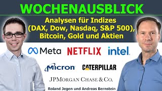 Märkte im Bann der Geldpolitik Bitcoin Gold DAX Dow Meta Netflix JPMorgan amp Co im Fokus [upl. by Nitsid]