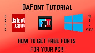 2020 UPDATE  How To Get Free Fonts on Your PC  Windows 1087  DaFont Tutorial [upl. by Matheson]